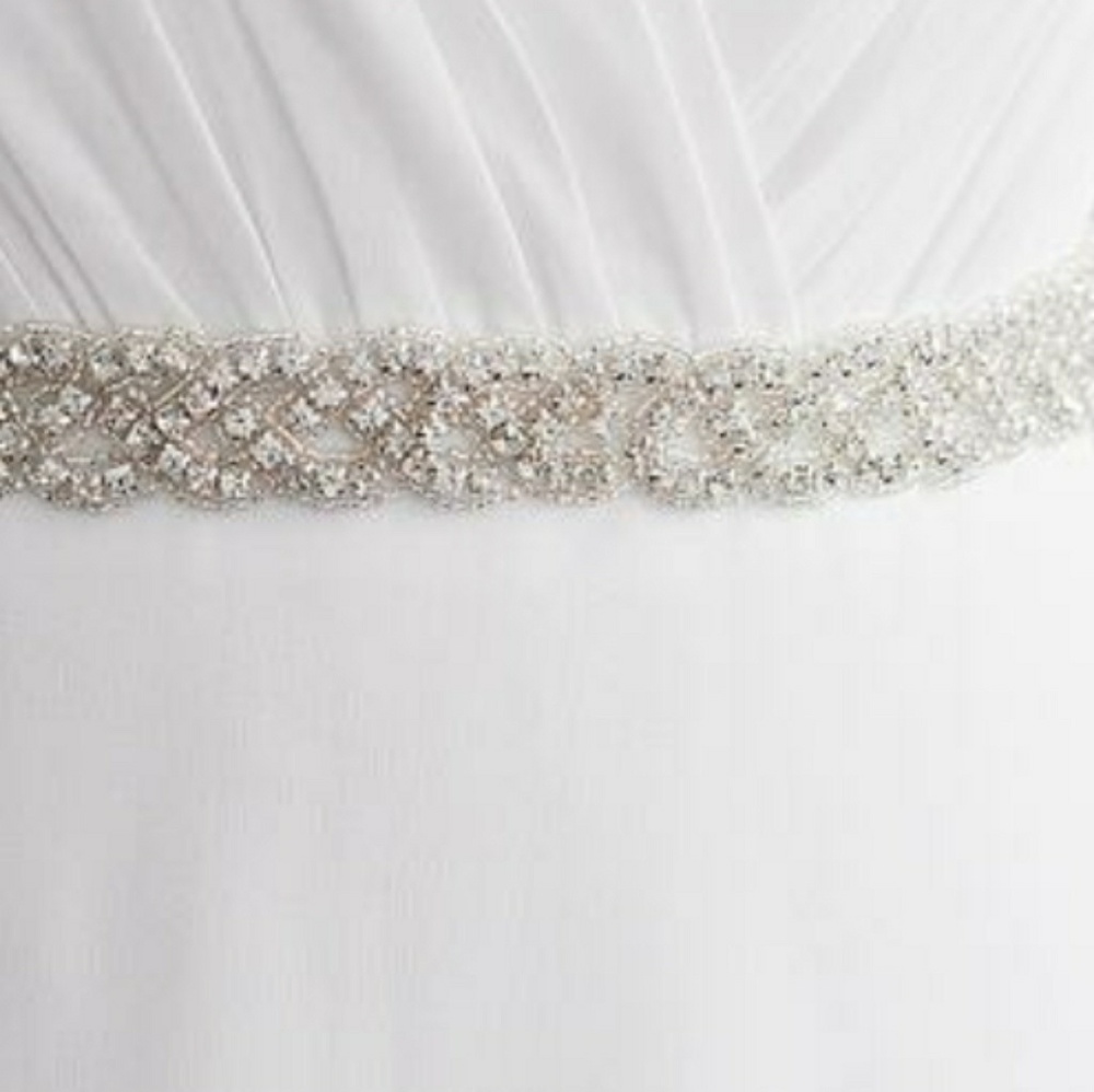 NWOT. Rhinestone bling Ribbon belt/sash.